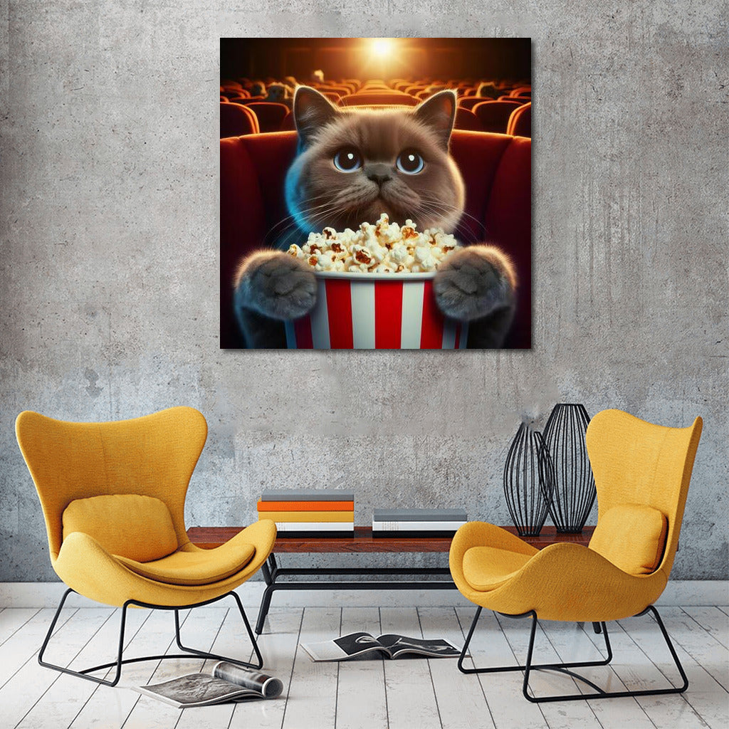 Cat in the Cinema: Popcorn and Film