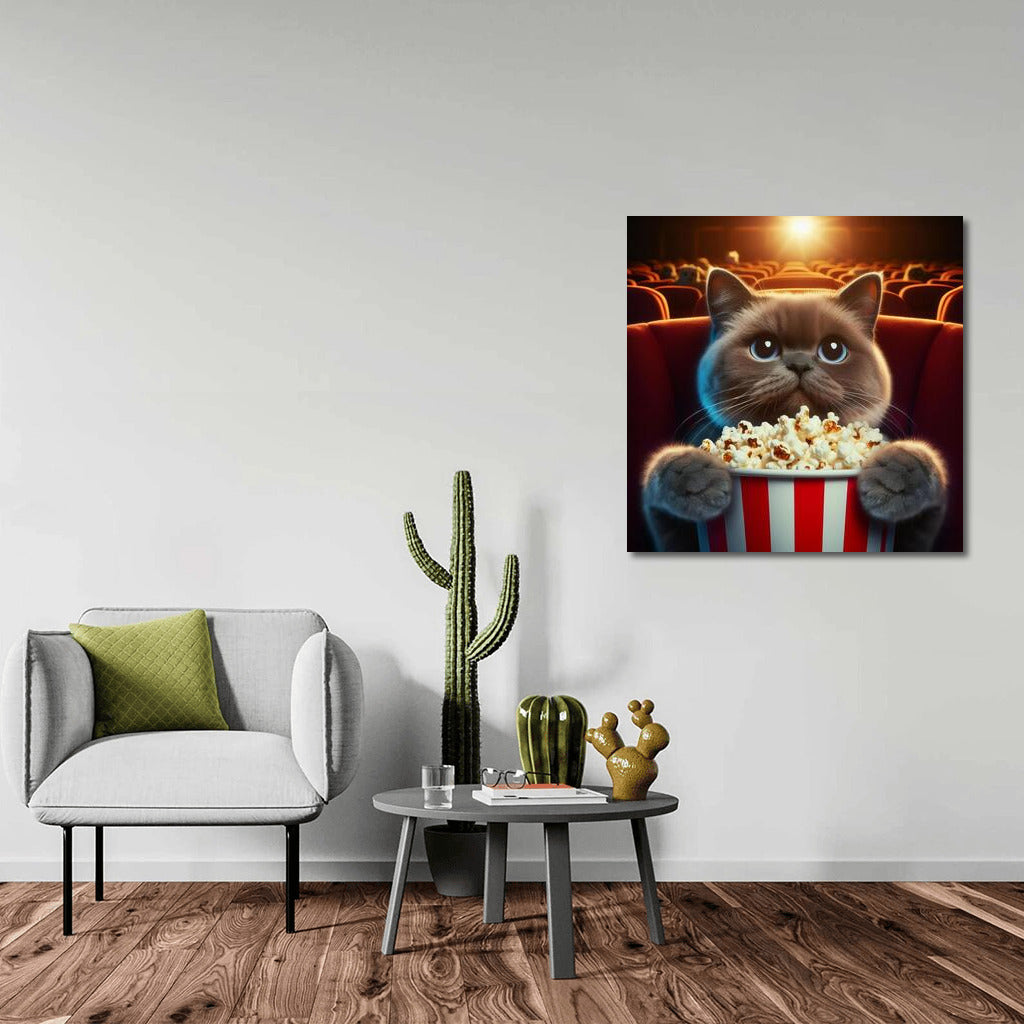 Cat in the Cinema: Popcorn and Film