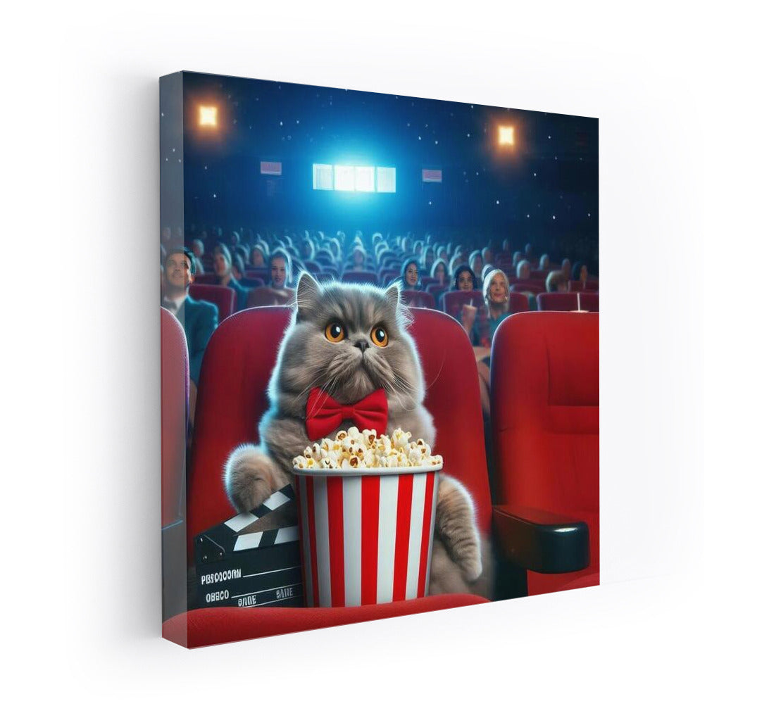 Cat in the Cinema: Popcorn and a Movie for a Smile
