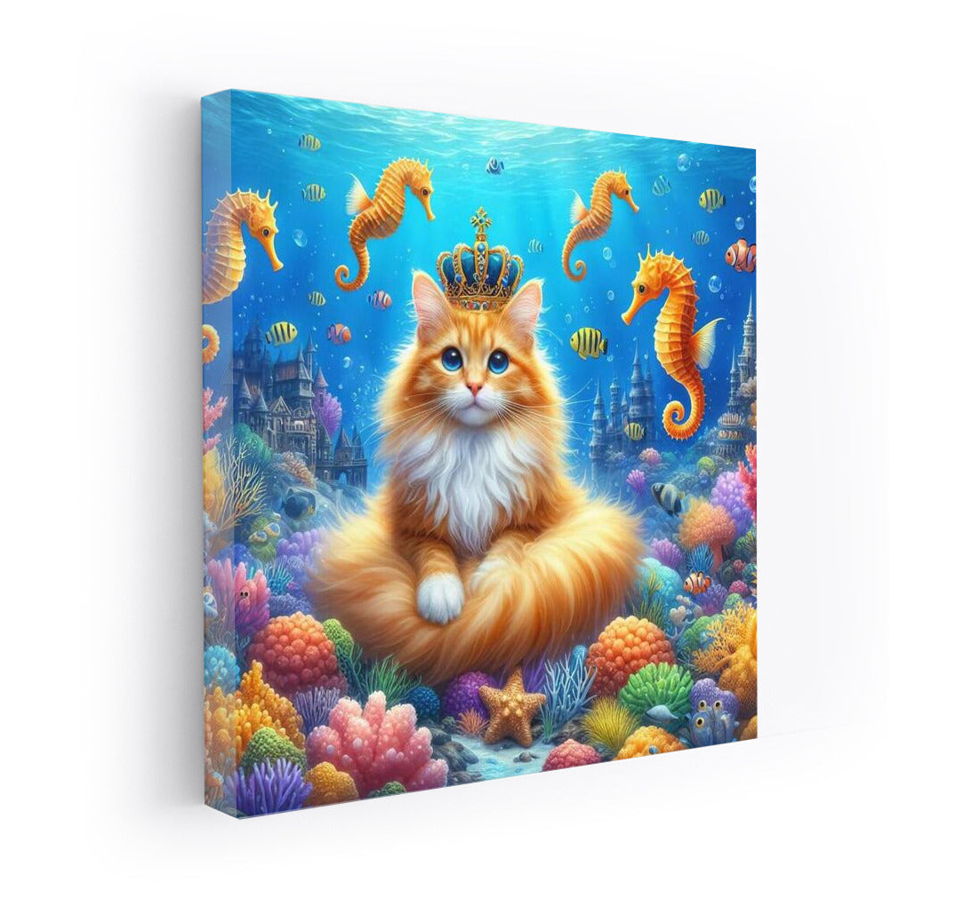 The Cat King in the Underwater Kingdom: Magic on Your Wall