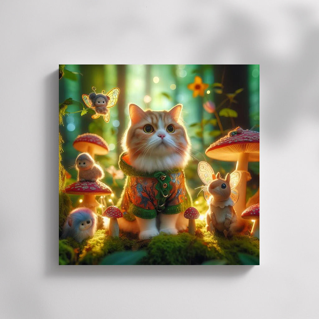 Magic Cat in the Fairytale Forest: Magic and Mushrooms