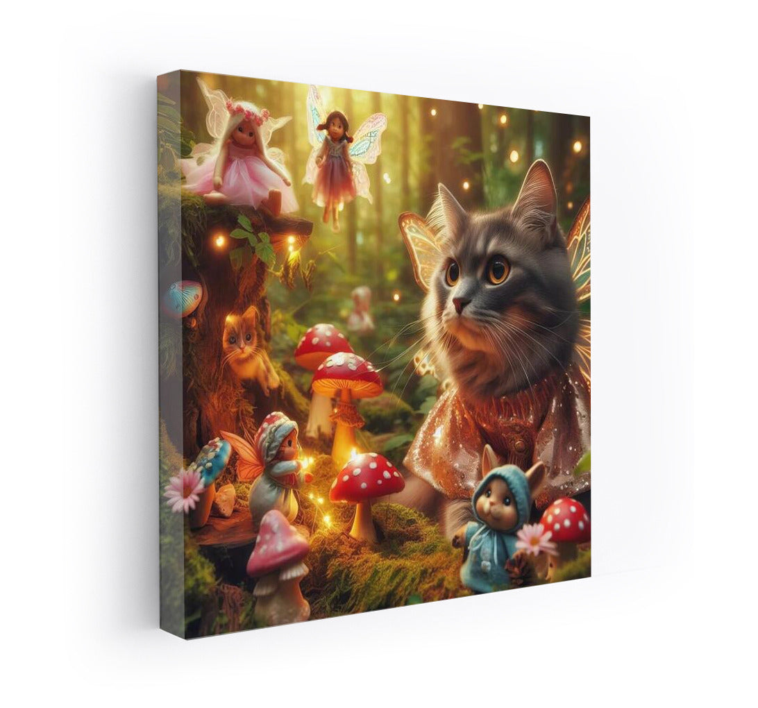 Magic Cat in the Fairytale Forest: Magic and Mushrooms