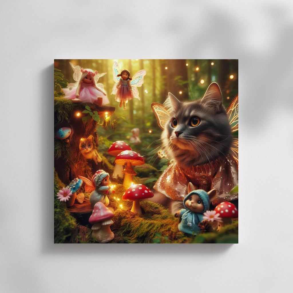 Magic Cat in the Fairytale Forest: Magic and Mushrooms