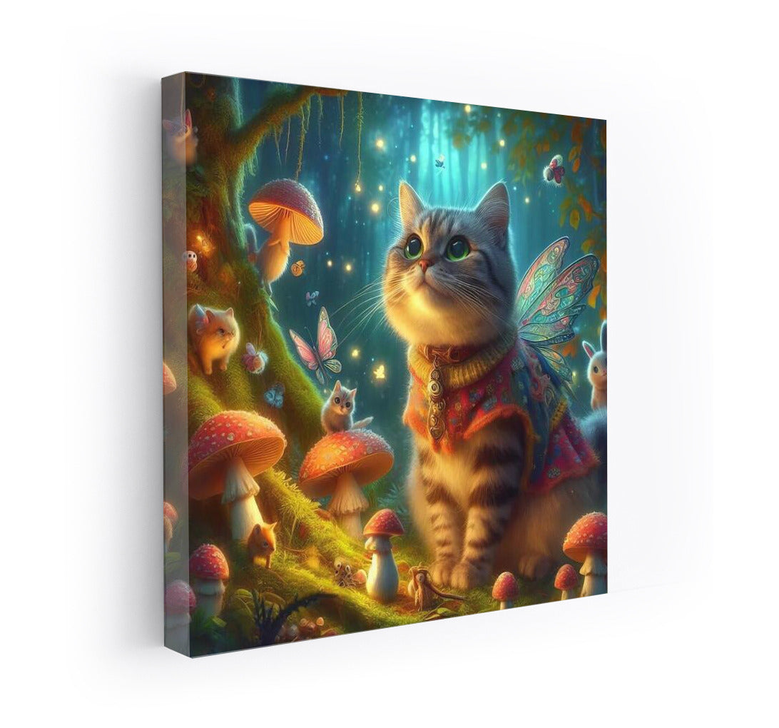 Magic Cat in the Fairytale Forest: Magic and Mushrooms
