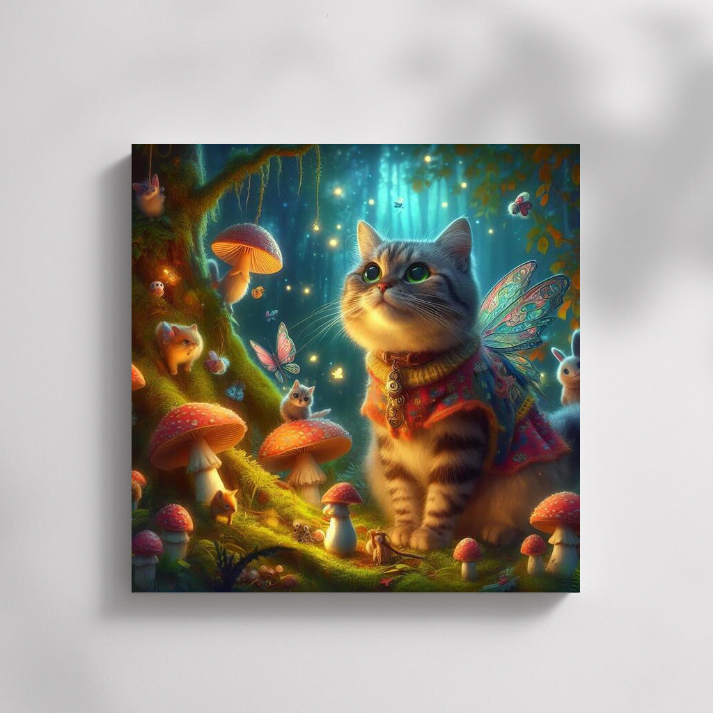 Magic Cat in the Fairytale Forest: Magic and Mushrooms
