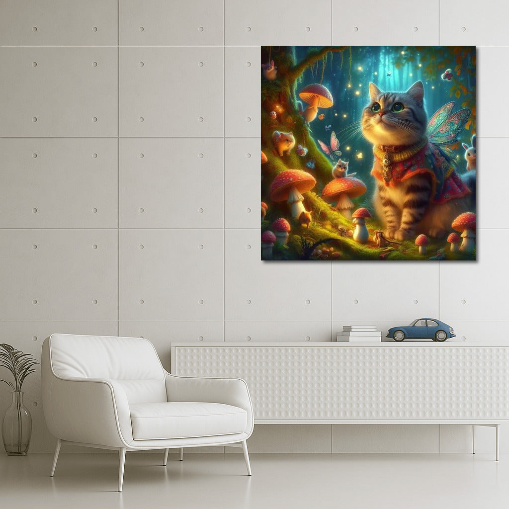 Magic Cat in the Fairytale Forest: Magic and Mushrooms