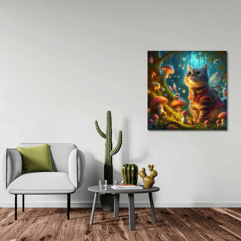 Magic Cat in the Fairytale Forest: Magic and Mushrooms