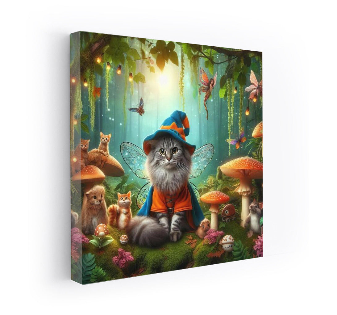 The Enchanted Cat in the Fairytale Forest: Magic and Fantastic Creatures