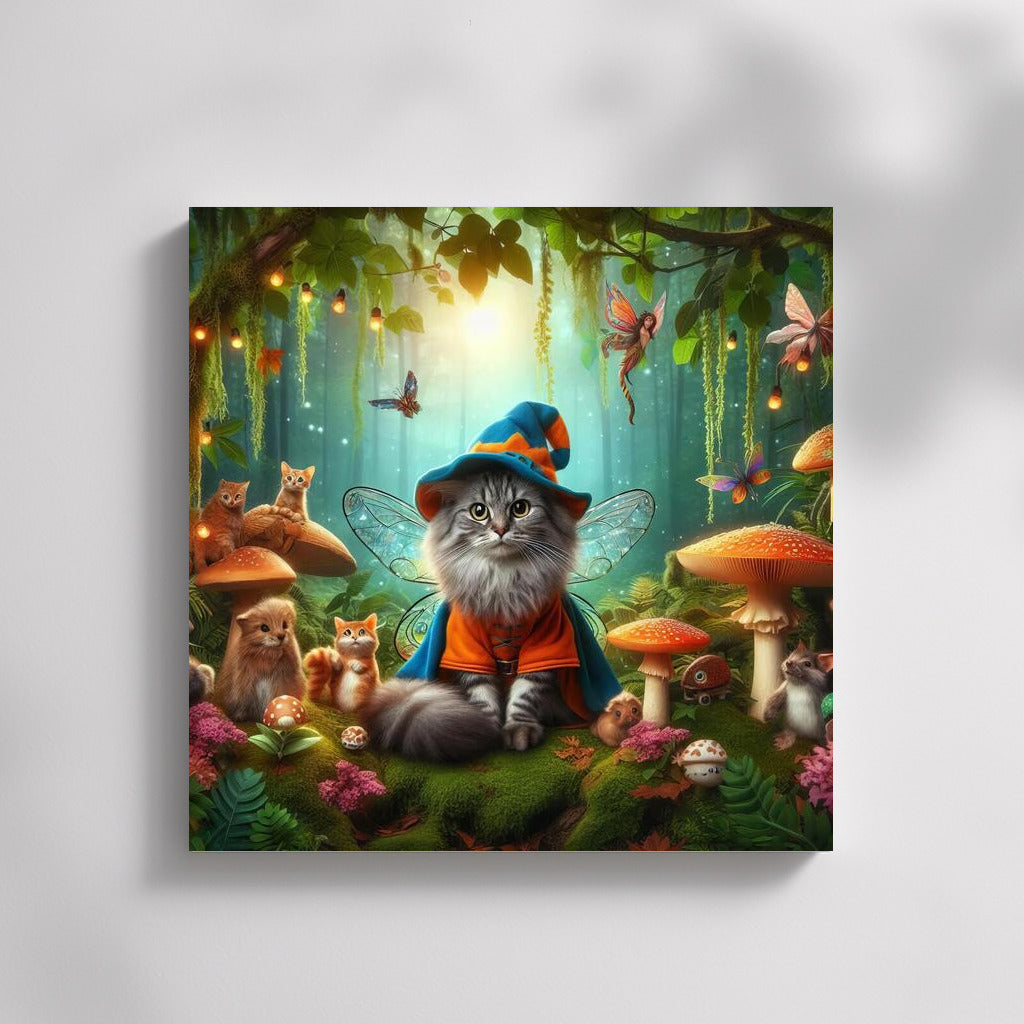 The Enchanted Cat in the Fairytale Forest: Magic and Fantastic Creatures