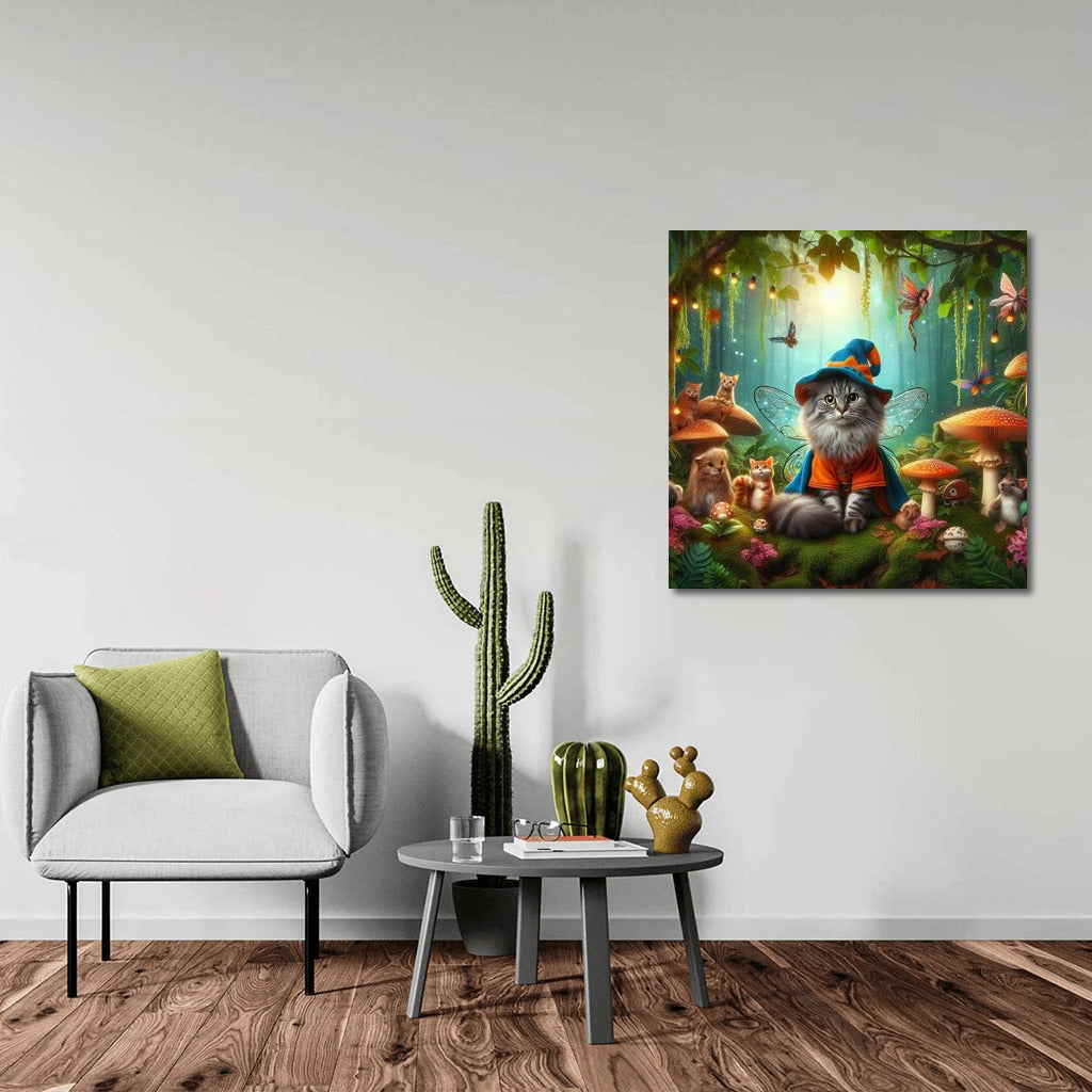 The Enchanted Cat in the Fairytale Forest: Magic and Fantastic Creatures