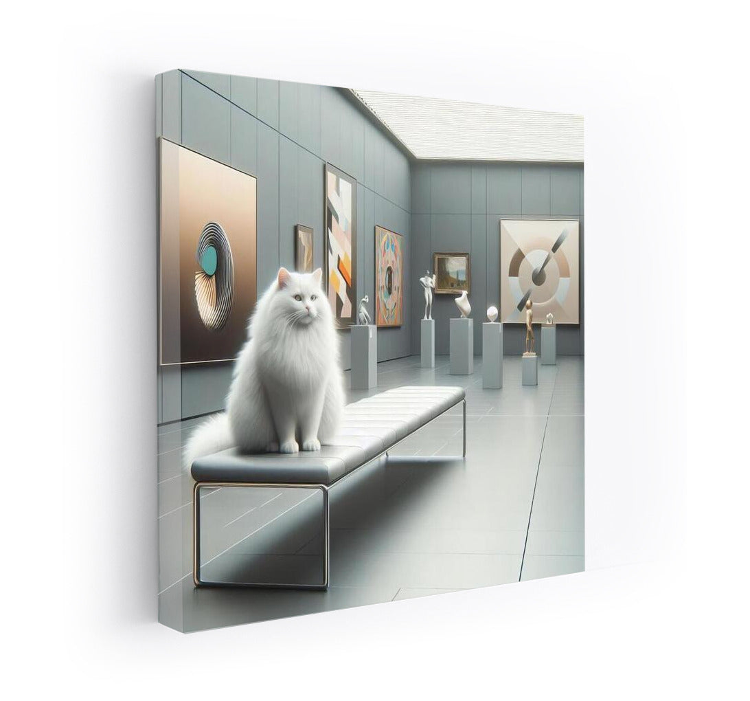 Snow-White Muse in the Contemporary Gallery: Cat in Art