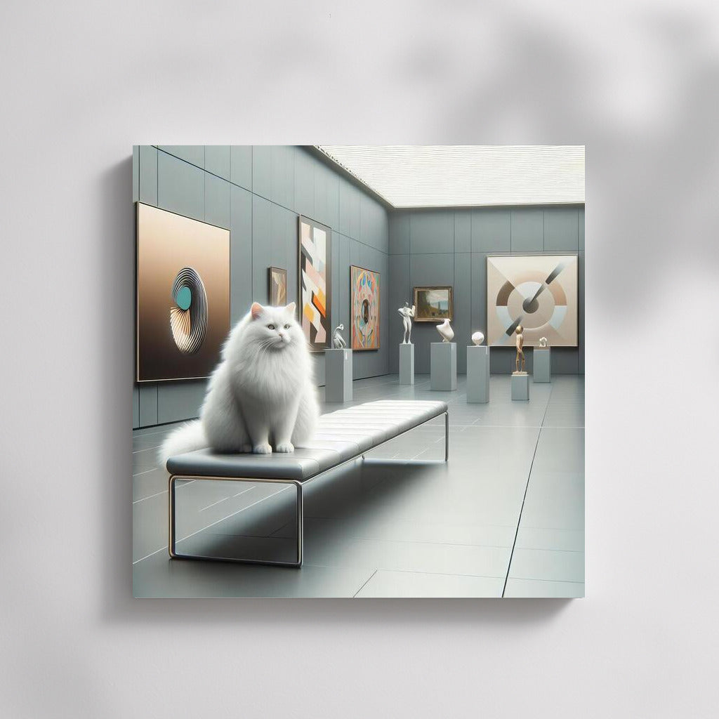 Snow-White Muse in the Contemporary Gallery: Cat in Art
