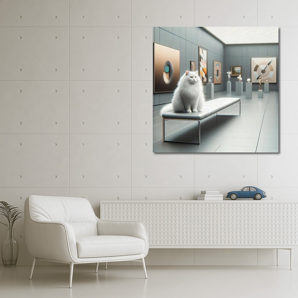 Snow-White Muse in the Contemporary Gallery: Cat in Art