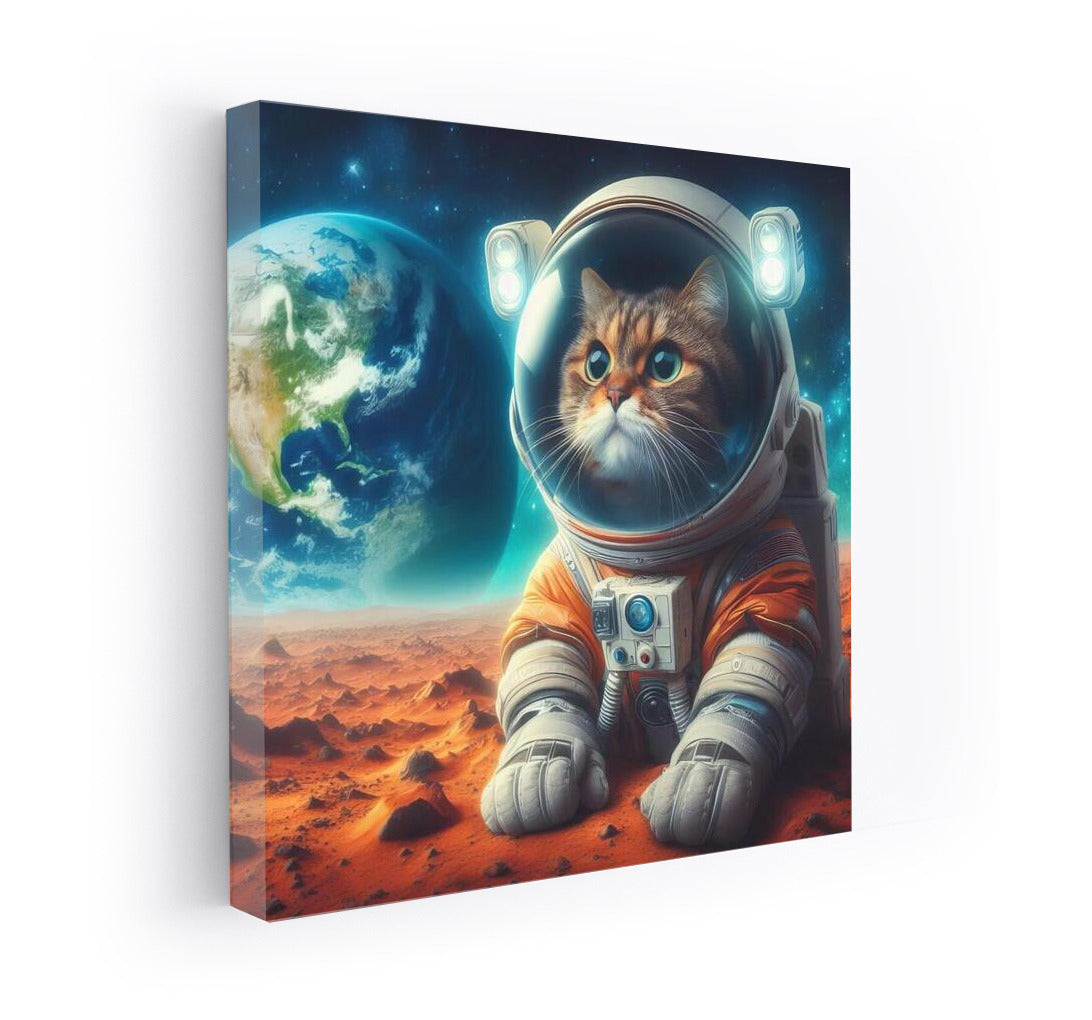 Space Cat in a Spacesuit: A View from Mars to Earth