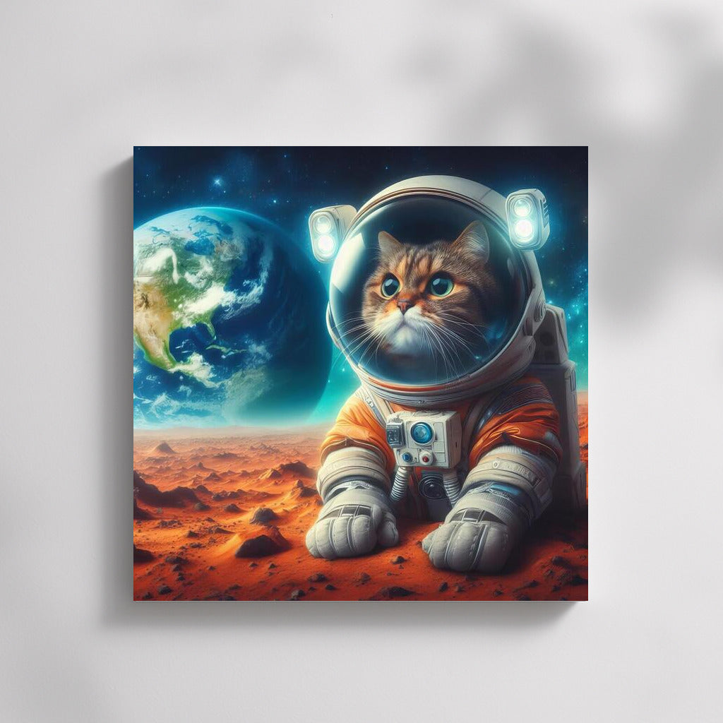 Space Cat in a Spacesuit: A View from Mars to Earth