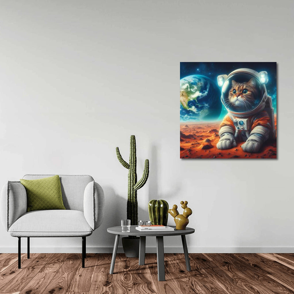 Space Cat in a Spacesuit: A View from Mars to Earth