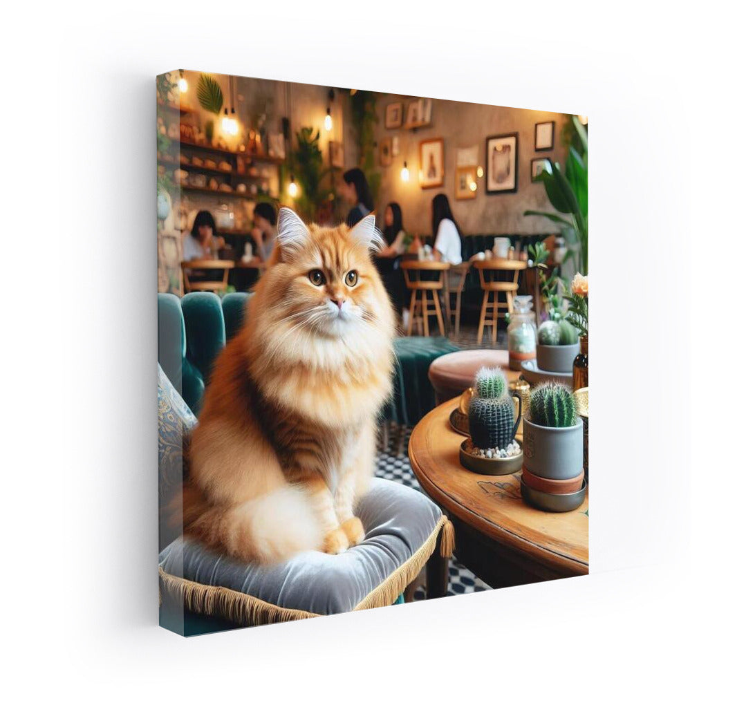 Cat in a Cafe: Comfort and Charm in the Interior
