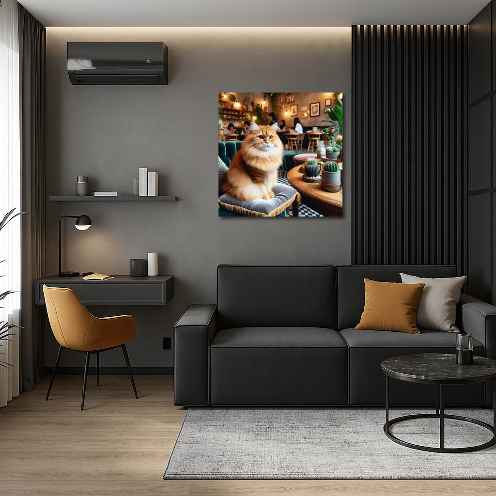 Cat in a Cafe: Comfort and Charm in the Interior