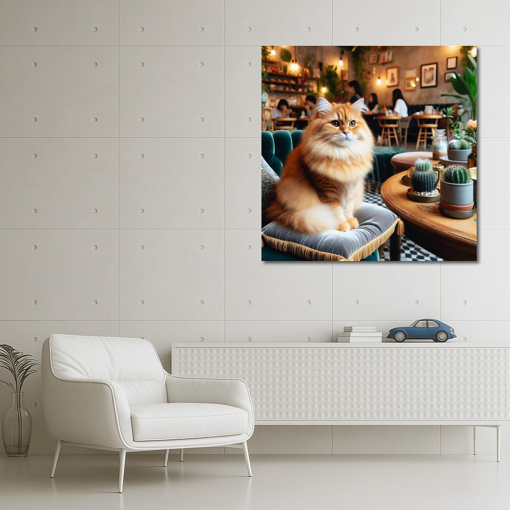 Cat in a Cafe: Comfort and Charm in the Interior