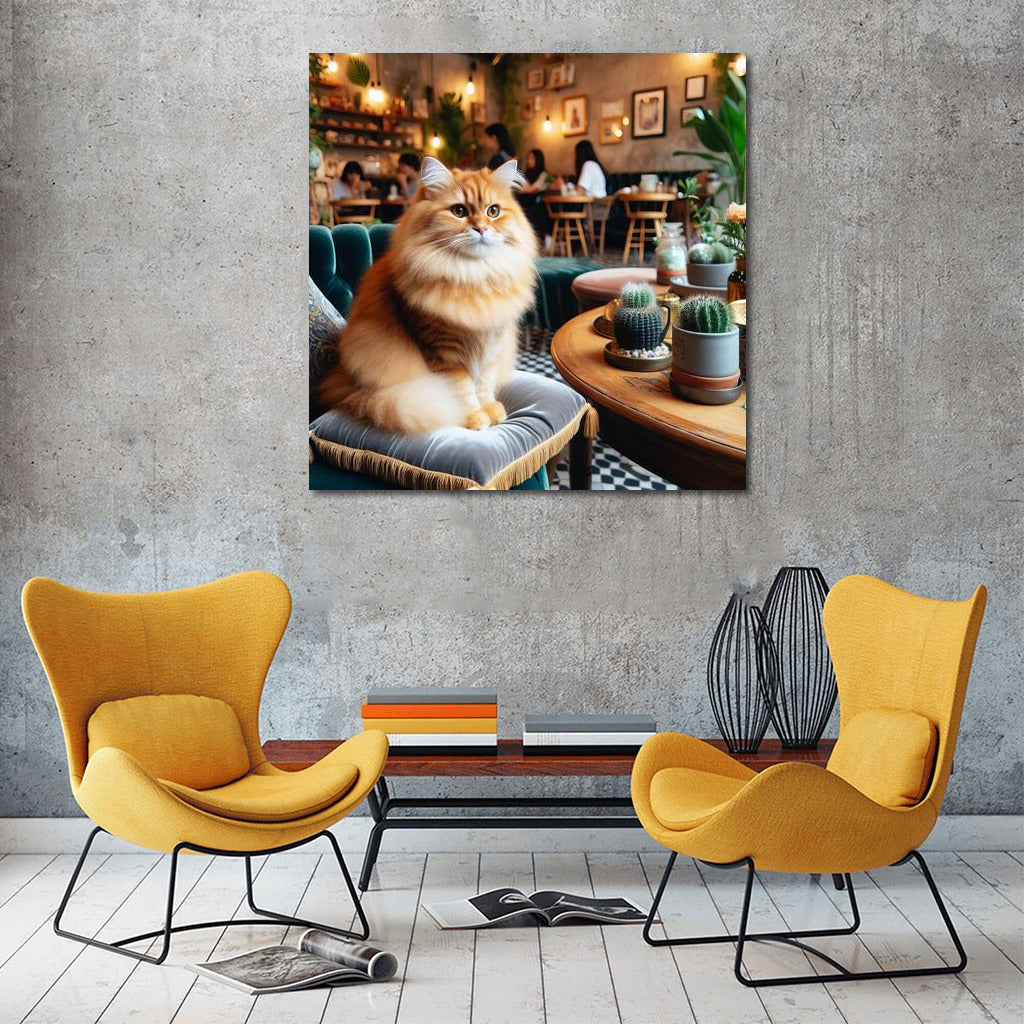 Cat in a Cafe: Comfort and Charm in the Interior