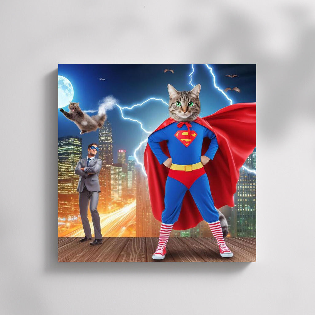 Superhero Cat: Saving the City from the Villain