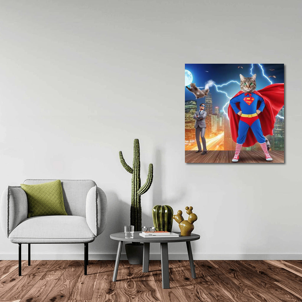 Superhero Cat: Saving the City from the Villain