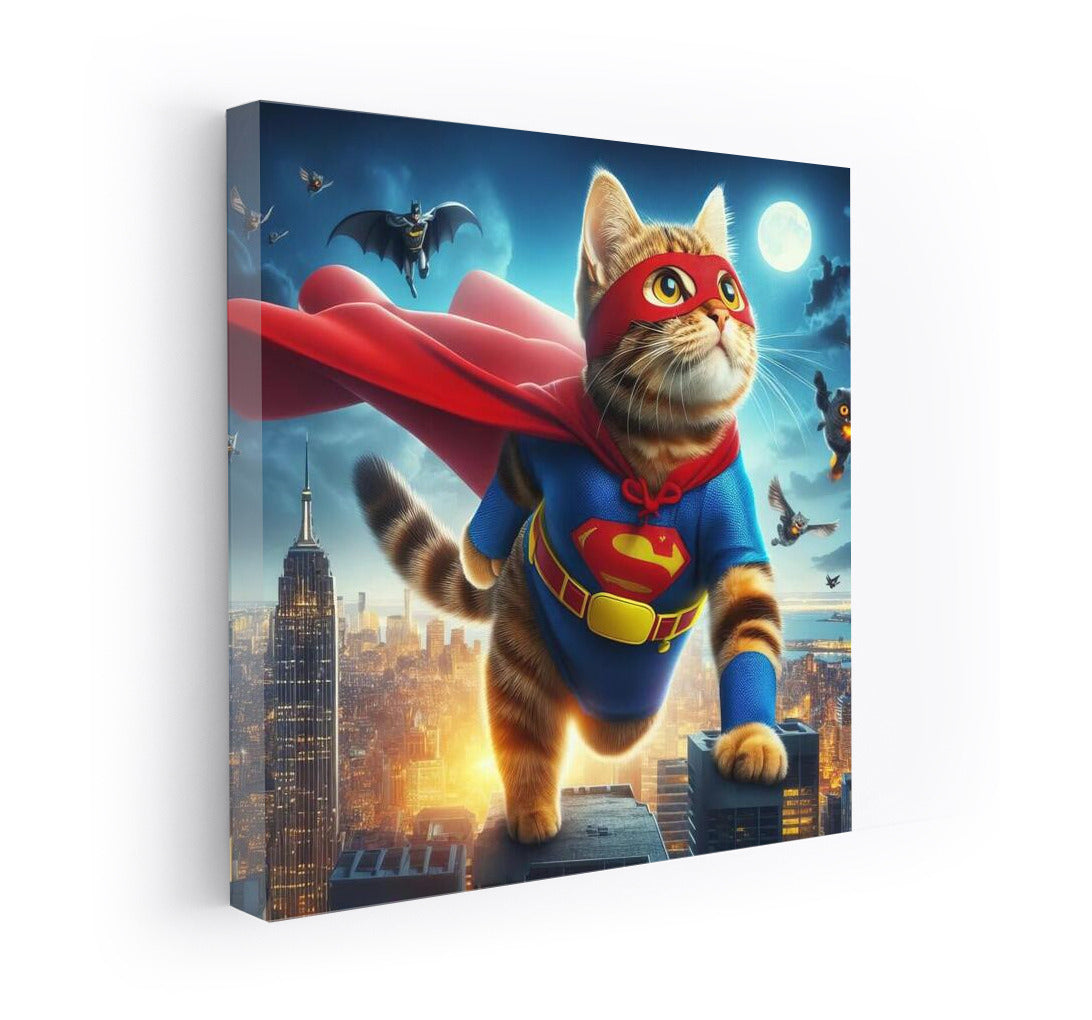 Superhero Cat: Saving the City from the Villain