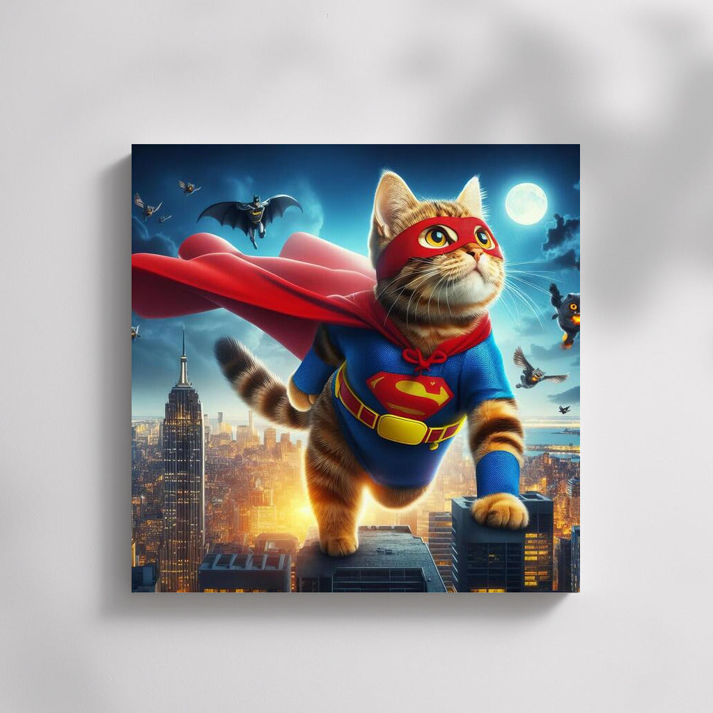 Superhero Cat: Saving the City from the Villain