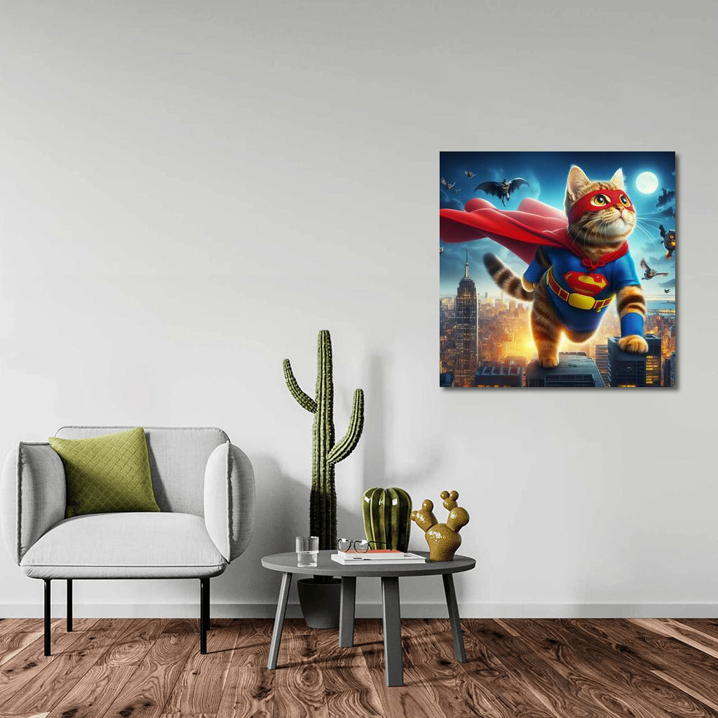 Superhero Cat: Saving the City from the Villain
