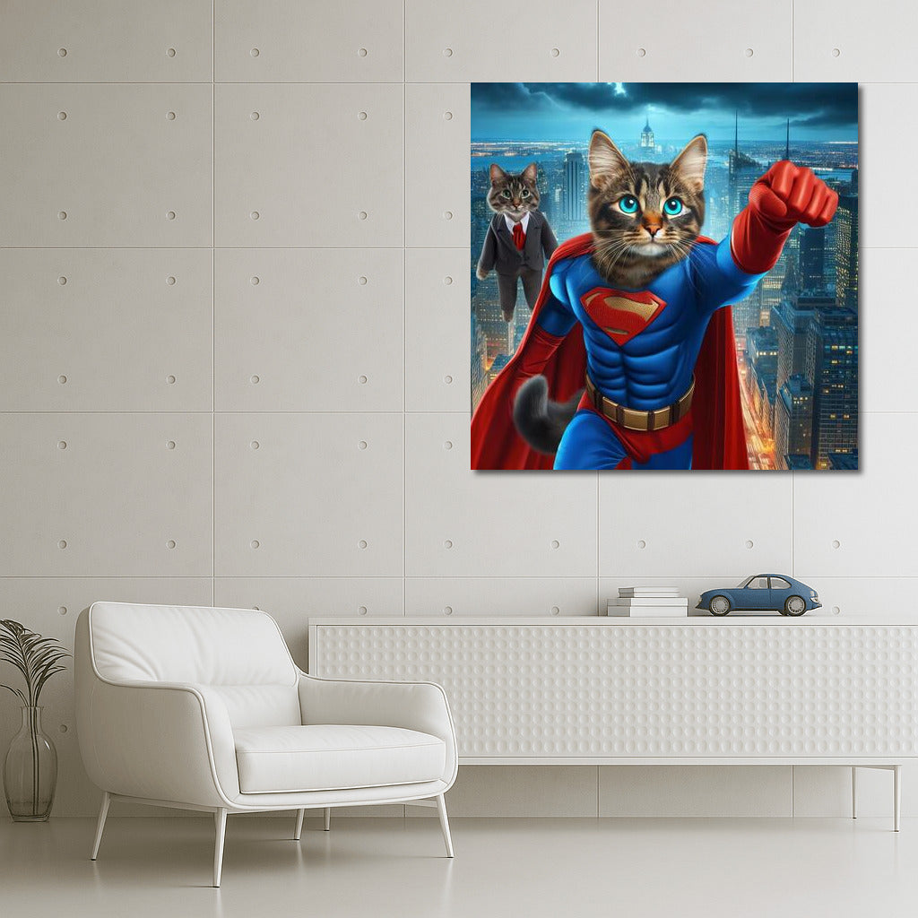 Super Cat: The Hero Who Saves the City from the Villain!