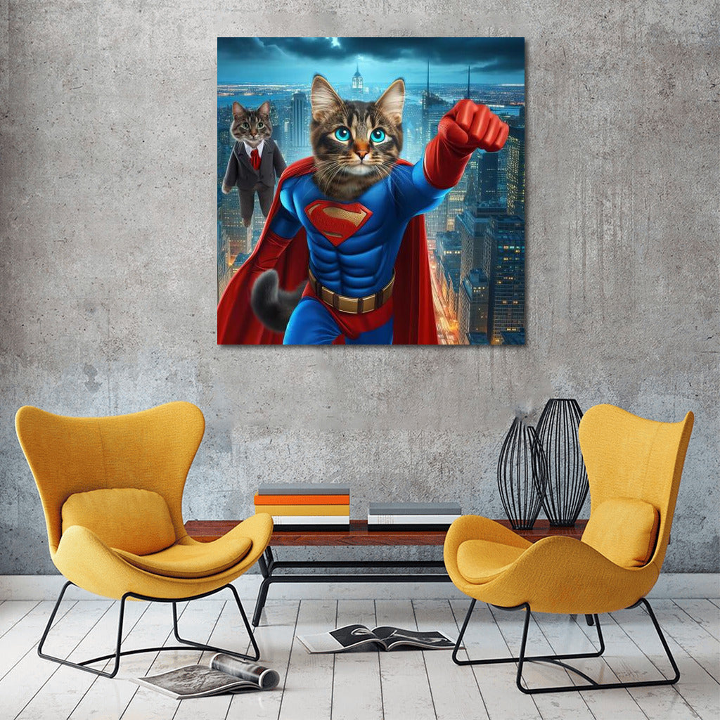 Super Cat: The Hero Who Saves the City from the Villain!