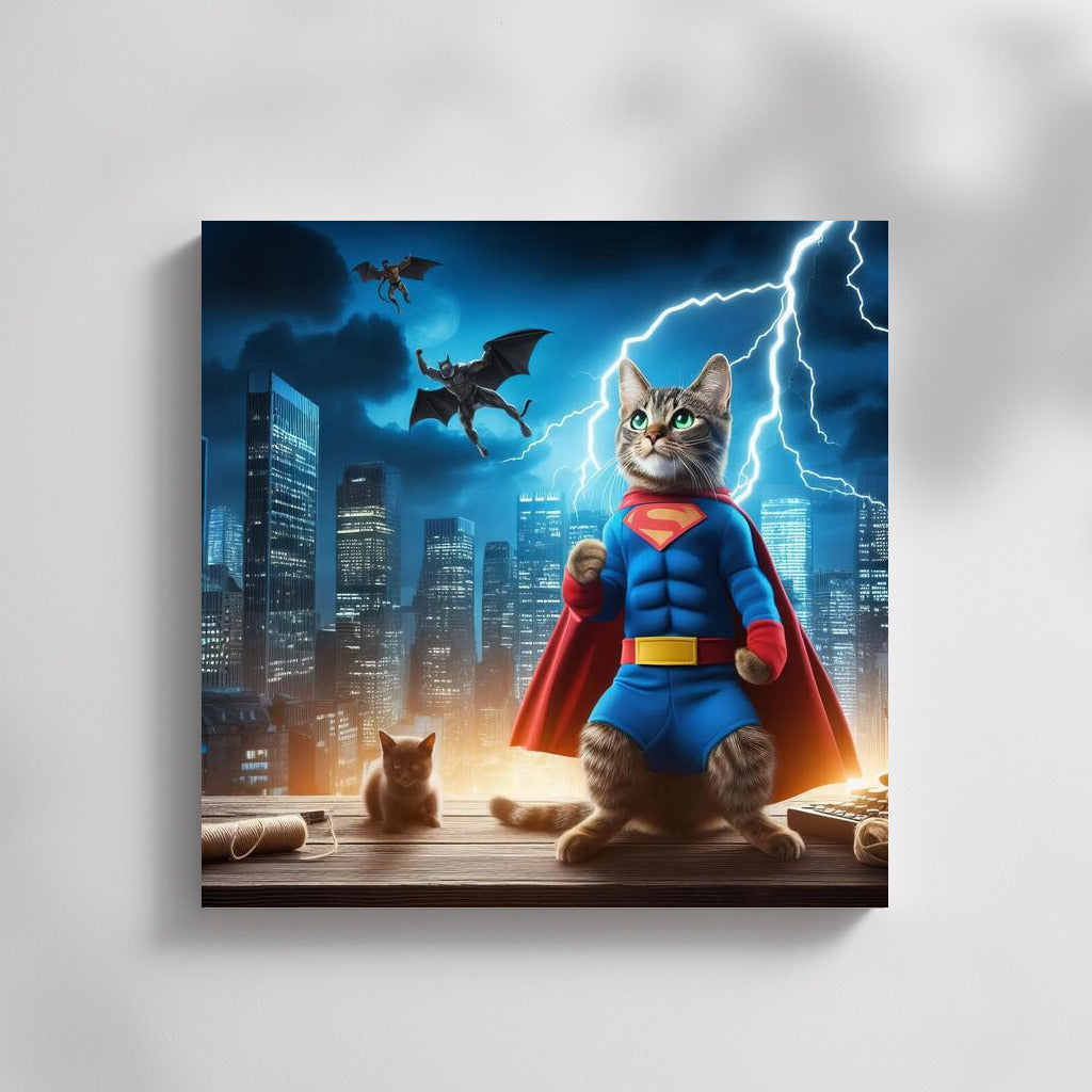 Super Cat in a Suit: City Hero vs. Villain ?✨