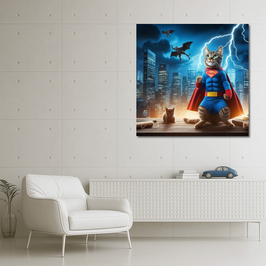 Super Cat in a Suit: City Hero vs. Villain ?✨