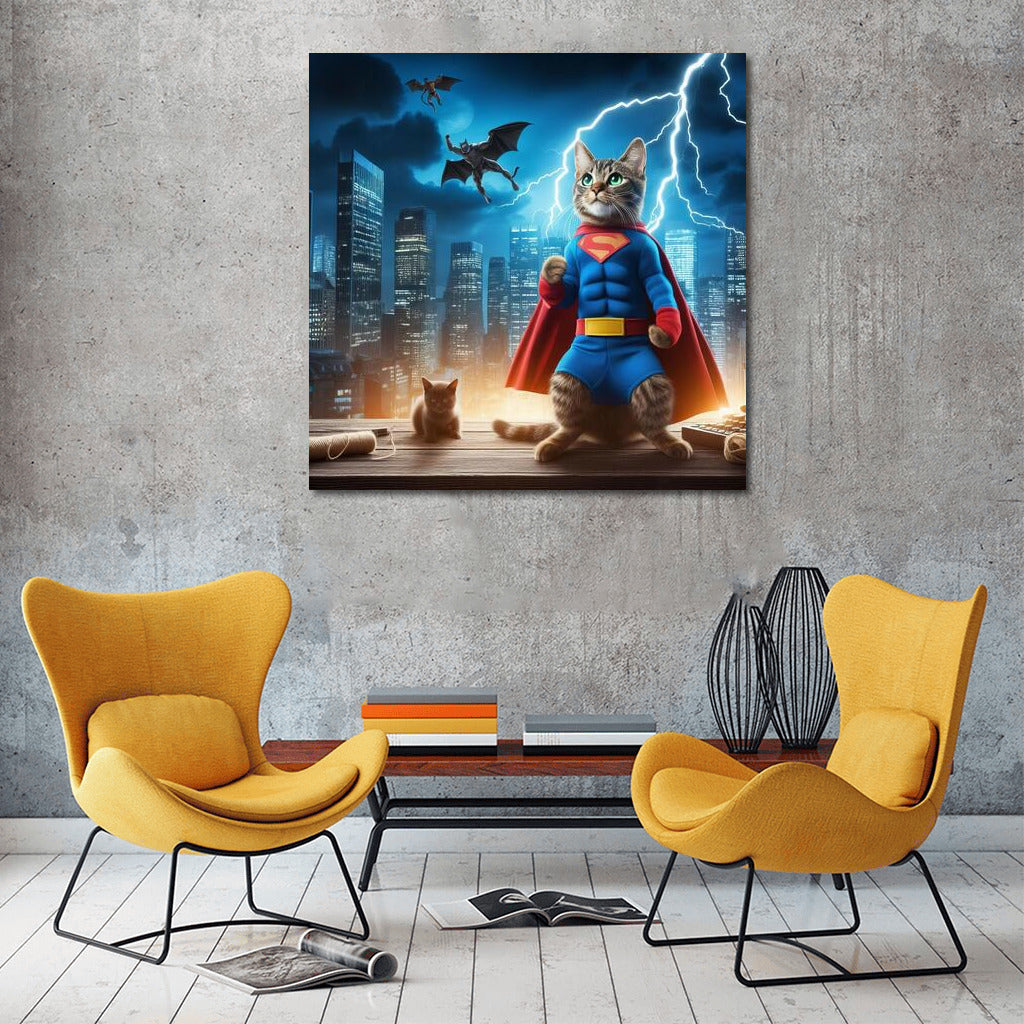Super Cat in a Suit: City Hero vs. Villain ?✨