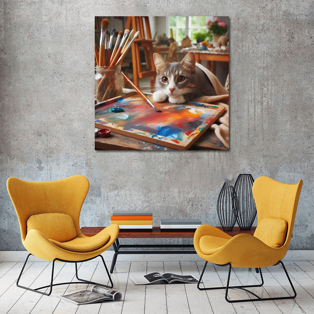 Cat Artist in the Studio: Creative Inspiration for Cat Lovers