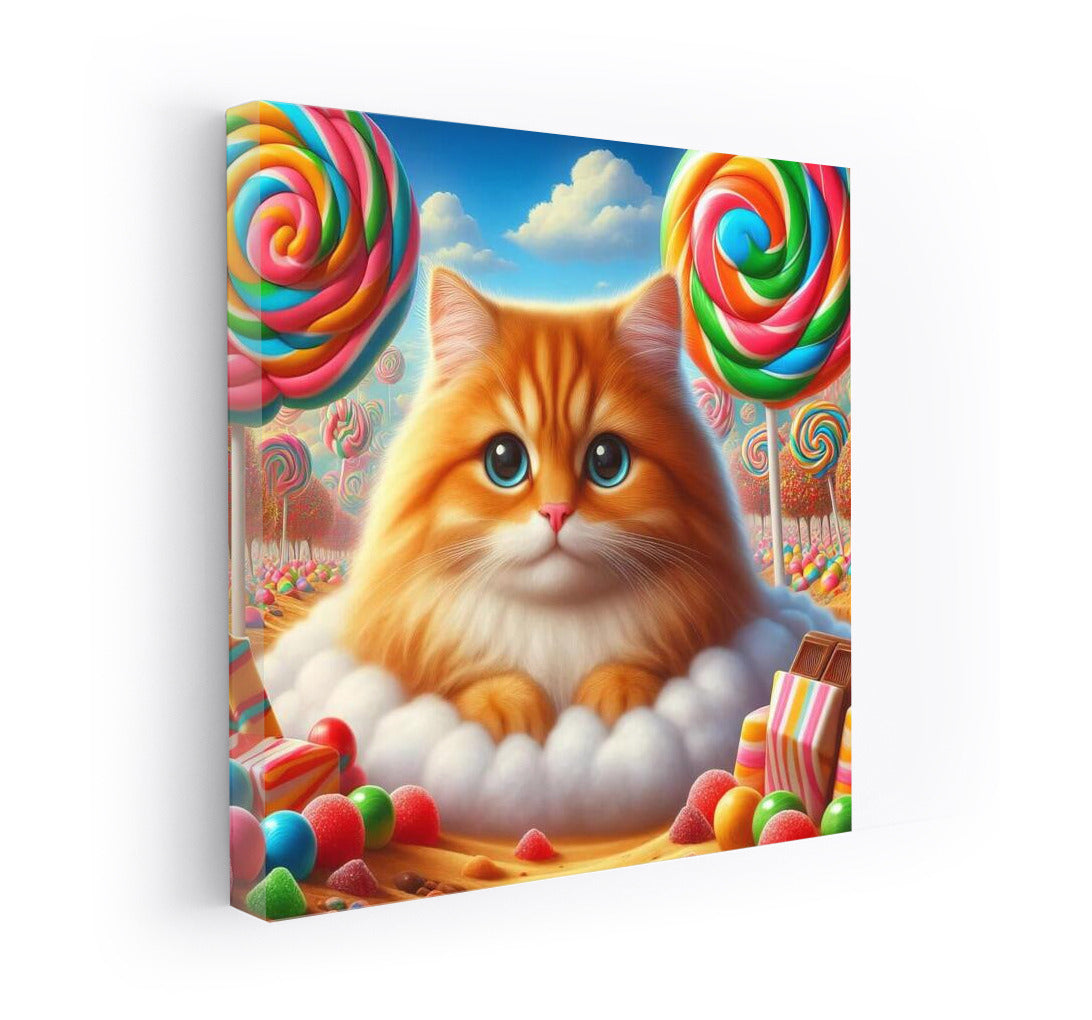 Fluffy Cat in Sweet Dreamland: A Fairytale Adventure