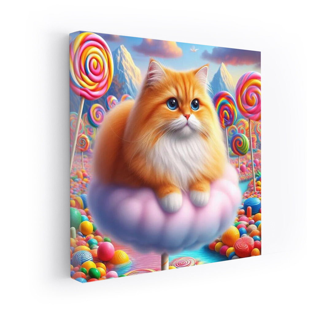 Sweet Dream of a Cat in Candy Land