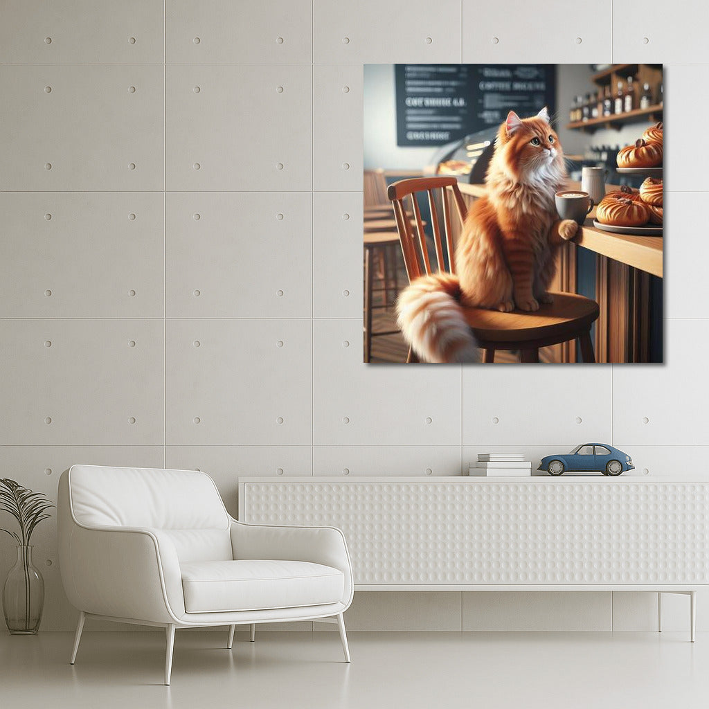 Cat in the Coffee Shop: Comfort and Smile in Your Interior