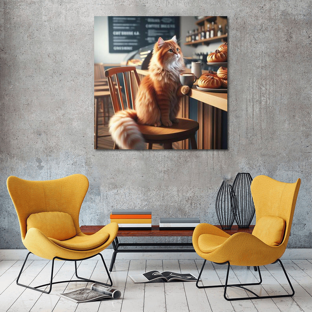 Cat in the Coffee Shop: Comfort and Smile in Your Interior