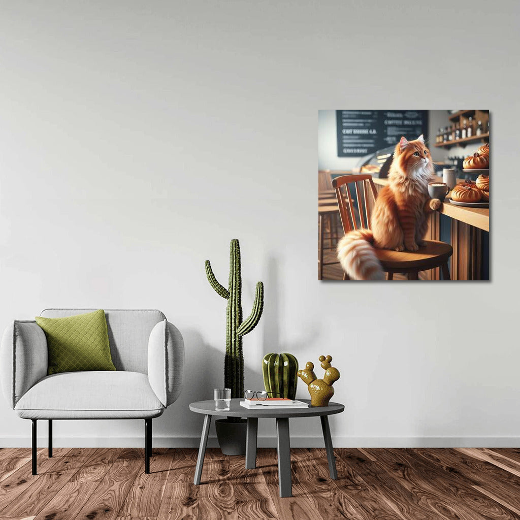 Cat in the Coffee Shop: Comfort and Smile in Your Interior