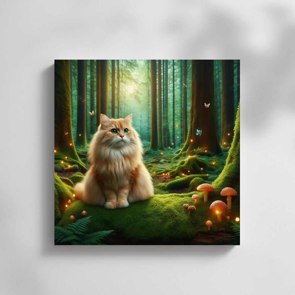 Magic Cat in the Enchanted Forest: Magic of Nature