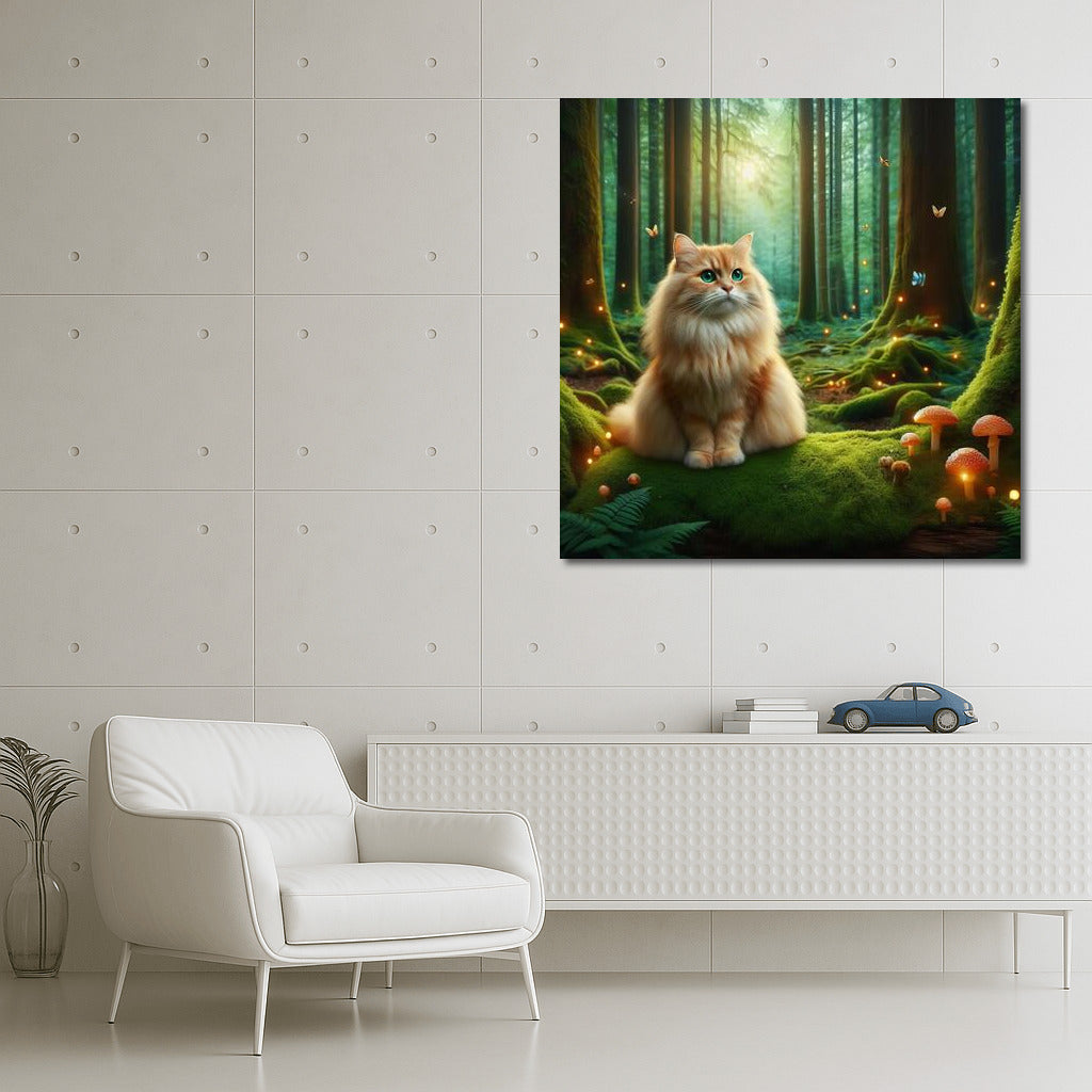 Magic Cat in the Enchanted Forest: Magic of Nature