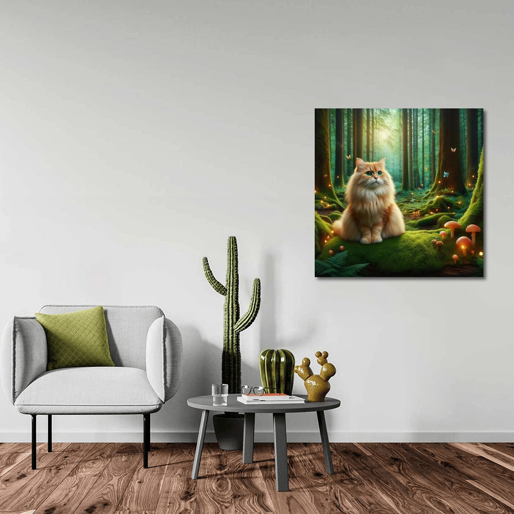 Magic Cat in the Enchanted Forest: Magic of Nature