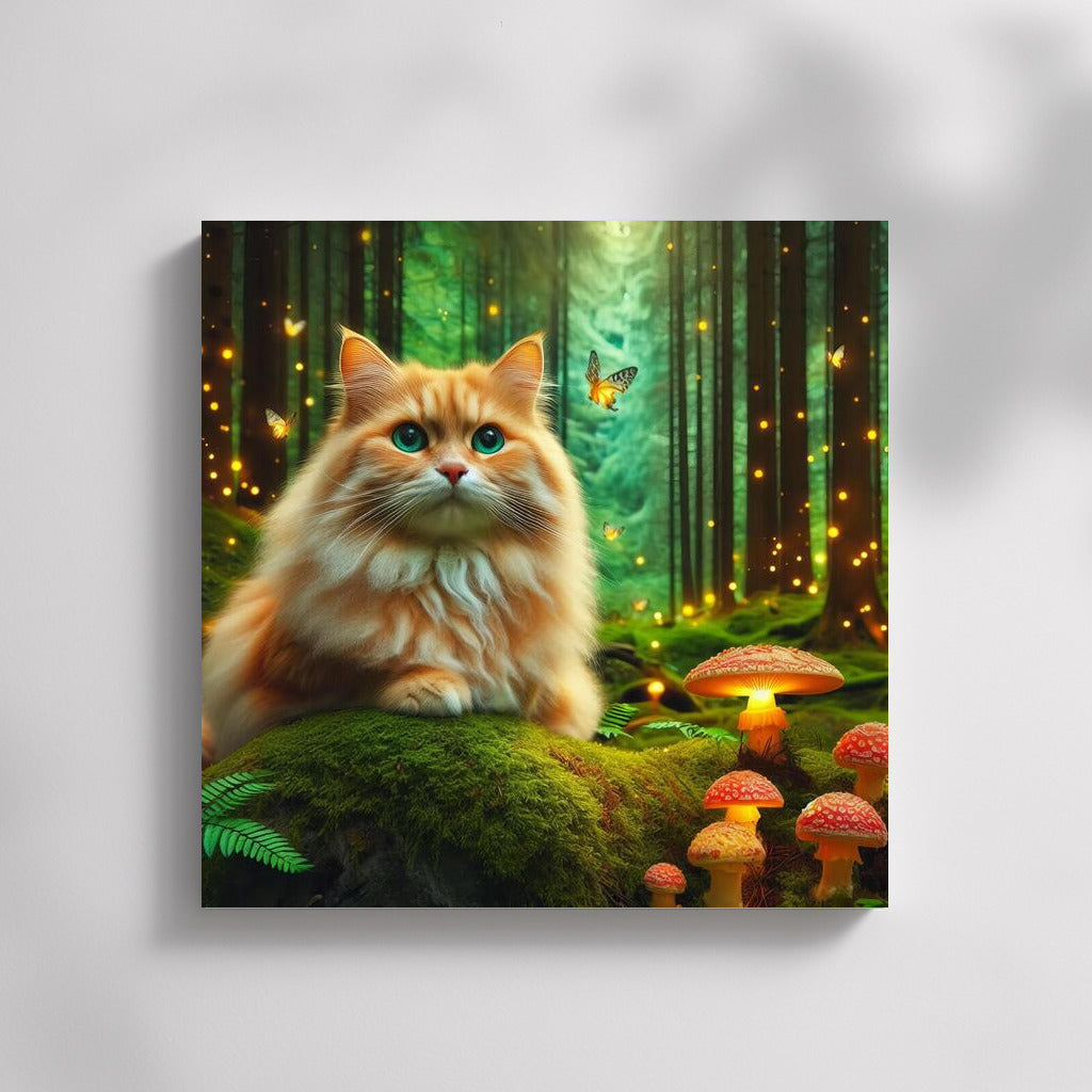 Charming Cat in the Magic Forest: Immersion in a Fairy Tale