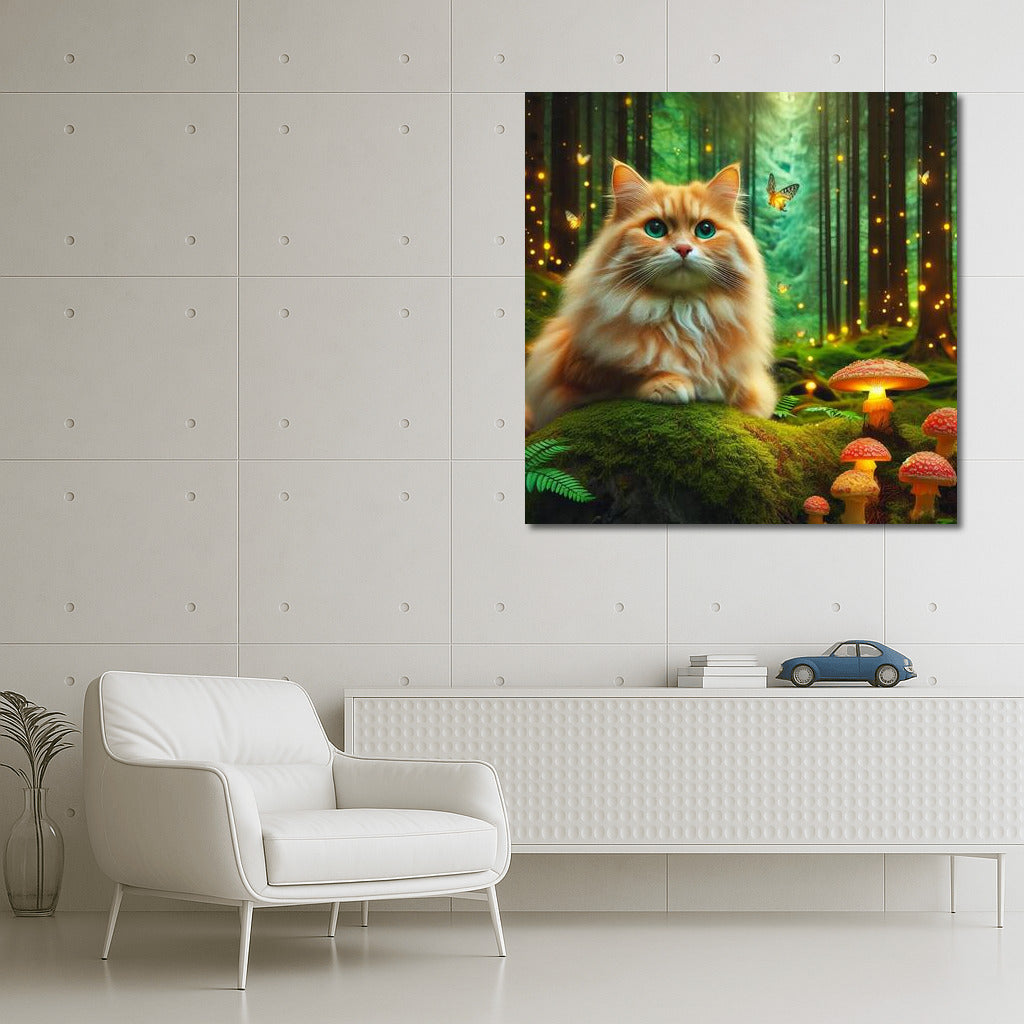 Charming Cat in the Magic Forest: Immersion in a Fairy Tale