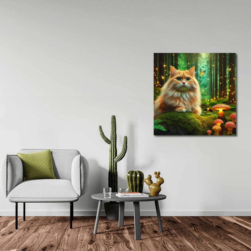 Charming Cat in the Magic Forest: Immersion in a Fairy Tale