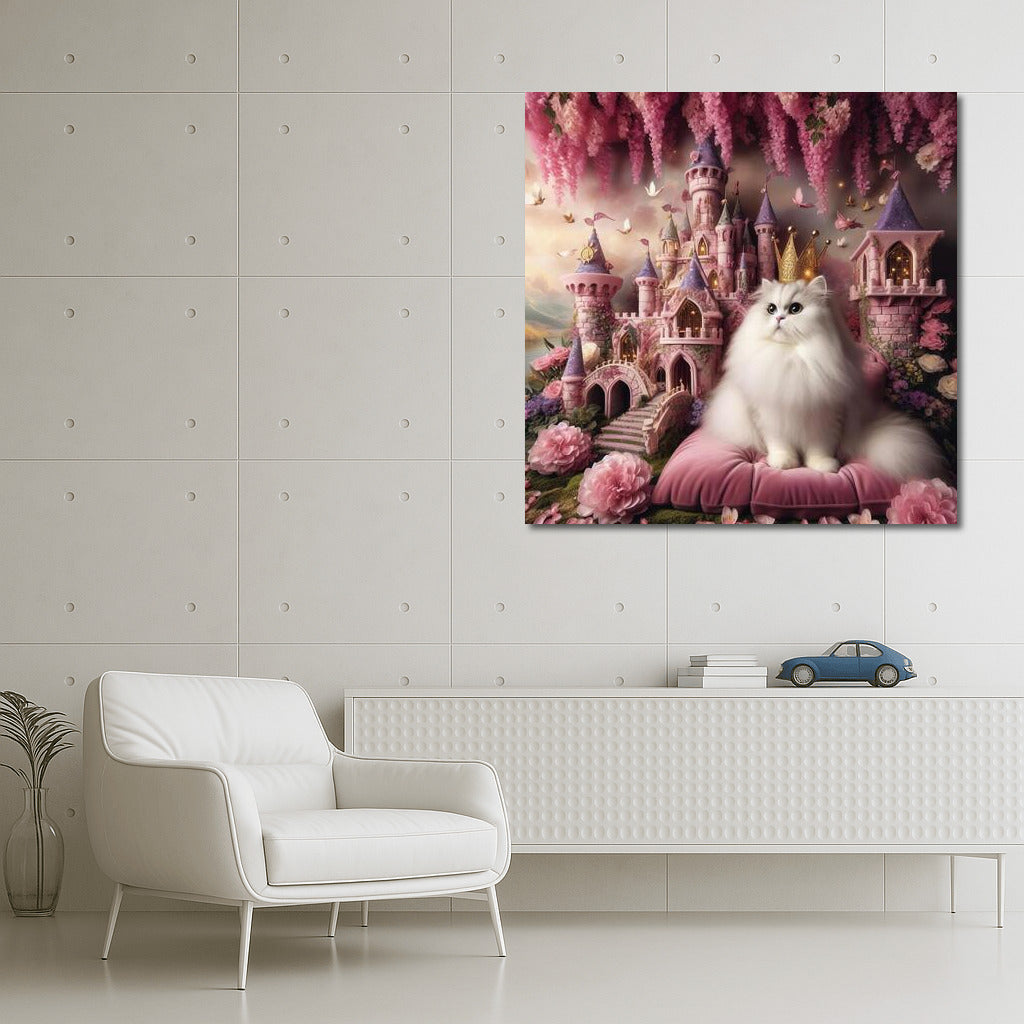 Royal Cat in Fairytale Castle: Furry Fantasy