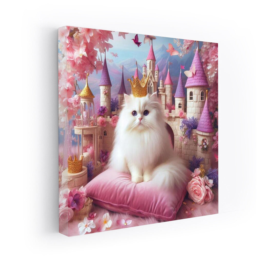 Royal Cat in Fairytale Castle: Magical Atmosphere