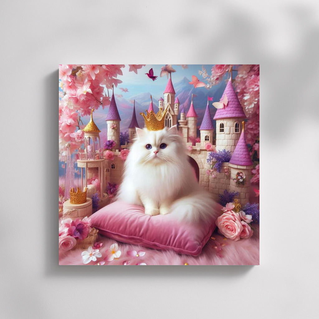 Royal Cat in Fairytale Castle: Magical Atmosphere