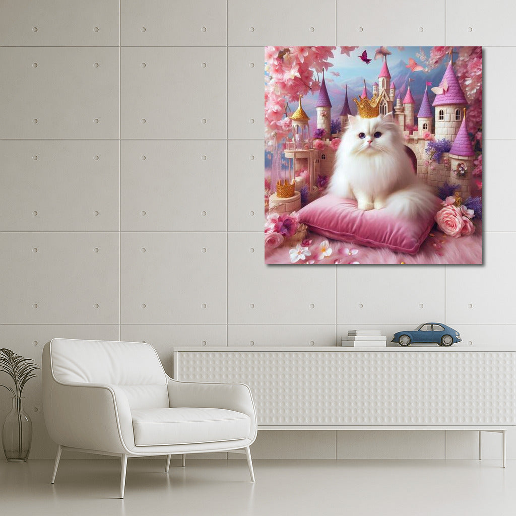 Royal Cat in Fairytale Castle: Magical Atmosphere